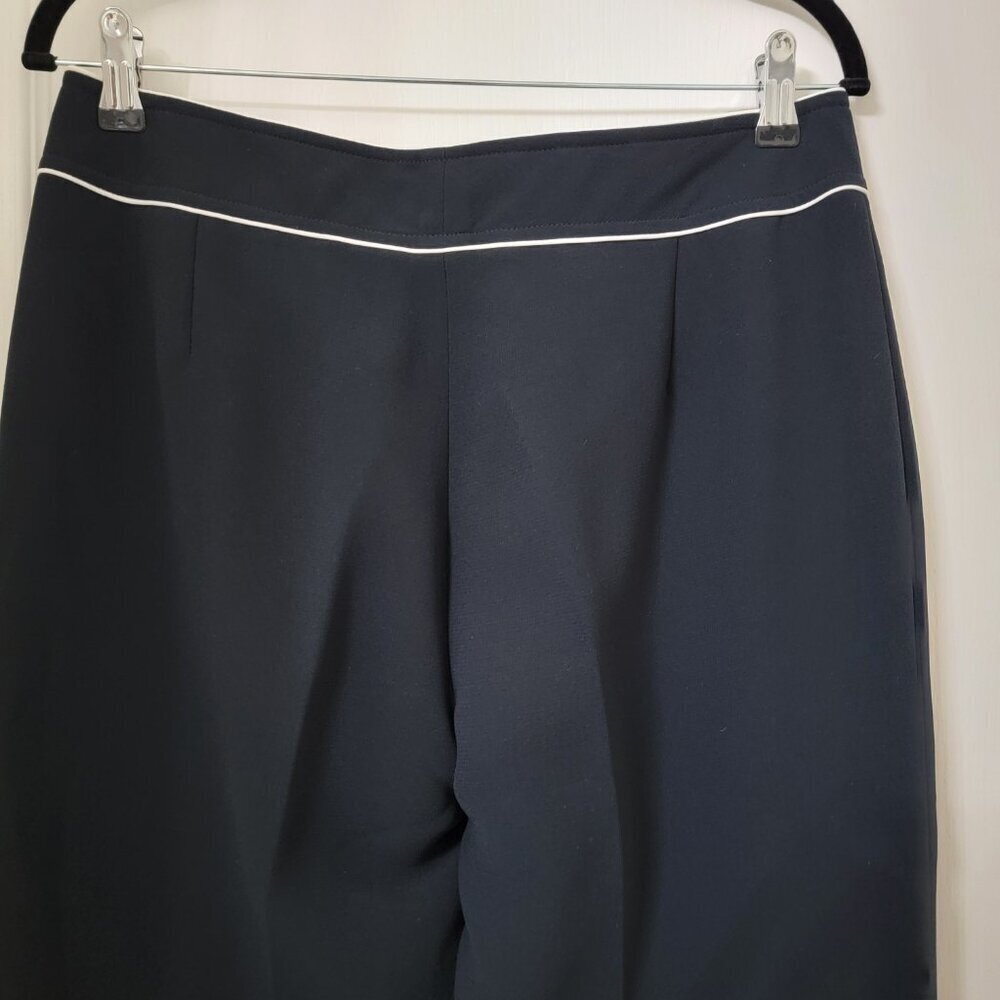 Tahari ASL Size 10 Black w/ White Trim Trouser Dress Pants Gently Used Condition - Picture 5 of 13